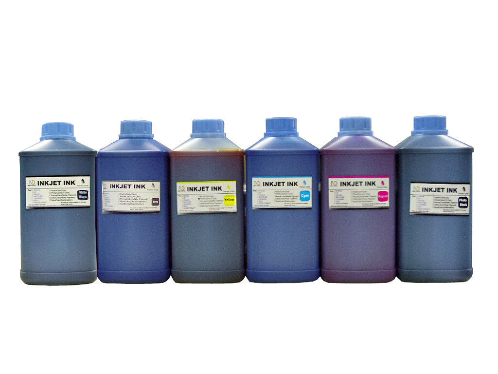 6 Liter ND® Refill Inks for 552 T552 ET-8500 ET-8550 Printer MK(pg.)/C/M/Y/PK/GY