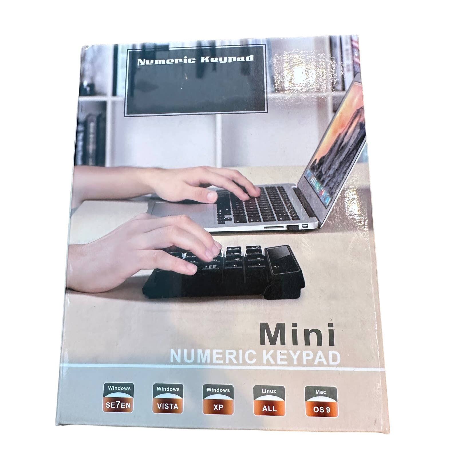 Mini Wireless Numeric Keypad Keyboard Black Portable