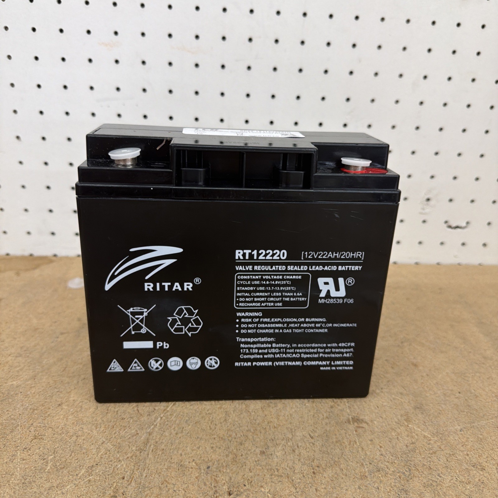 Ritar RT12180 - 12 Volt 18 Amp Hour / 12v 18Ah Battery