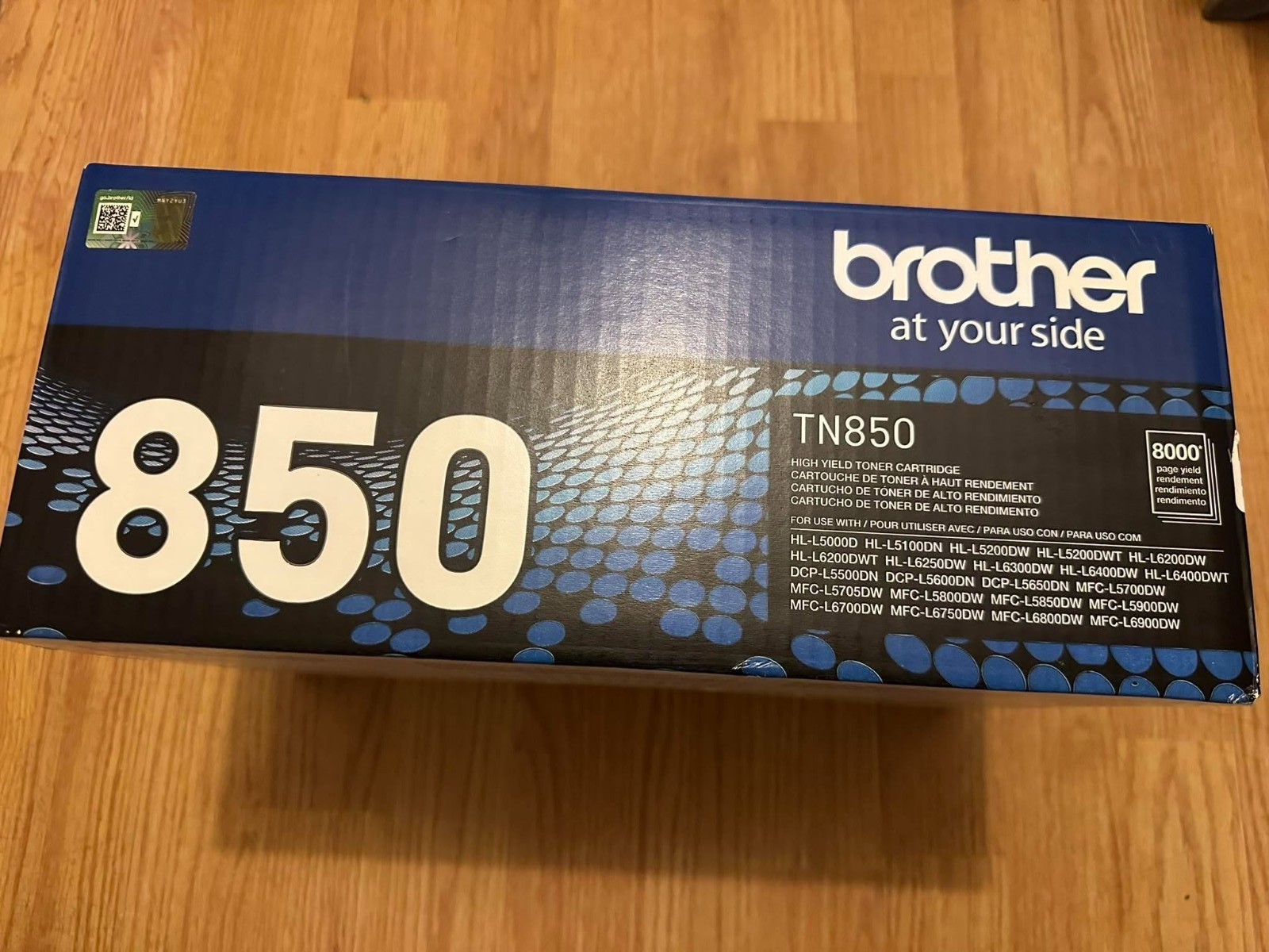 Genuine Brother TN850 High-Yield Cartridge Black , Sealed