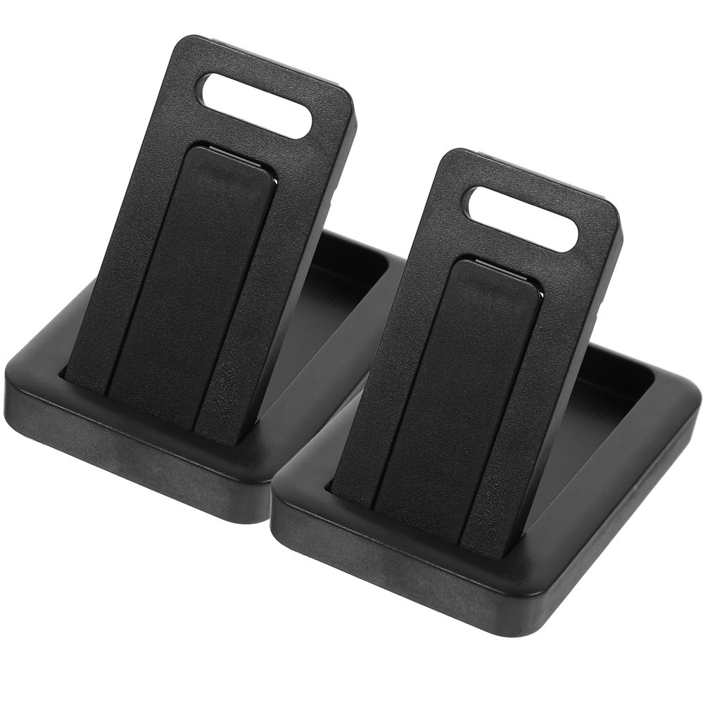2Pcs Reusable Laptop Stands Portable Cooling Holder Black for Home Use