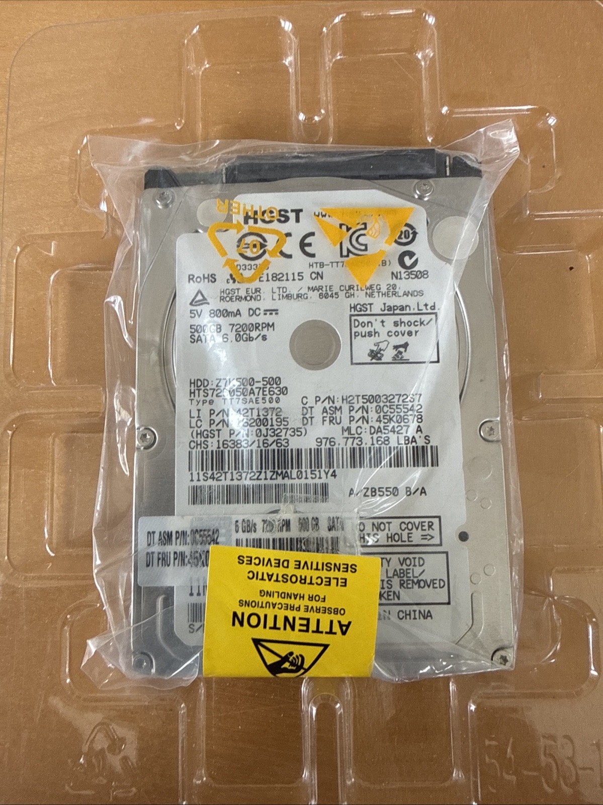 hgst 500gb 2.5