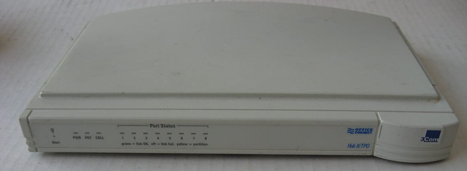 3Com 3C16700 OfficeConnect 8-Port Ethernet Hub No Adapter