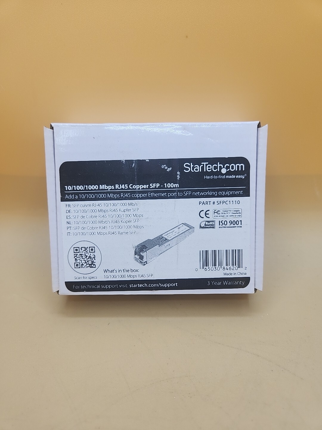 StarTech Cisco Compatible Gigabit RJ45 Copper SFP Transceiver Module New