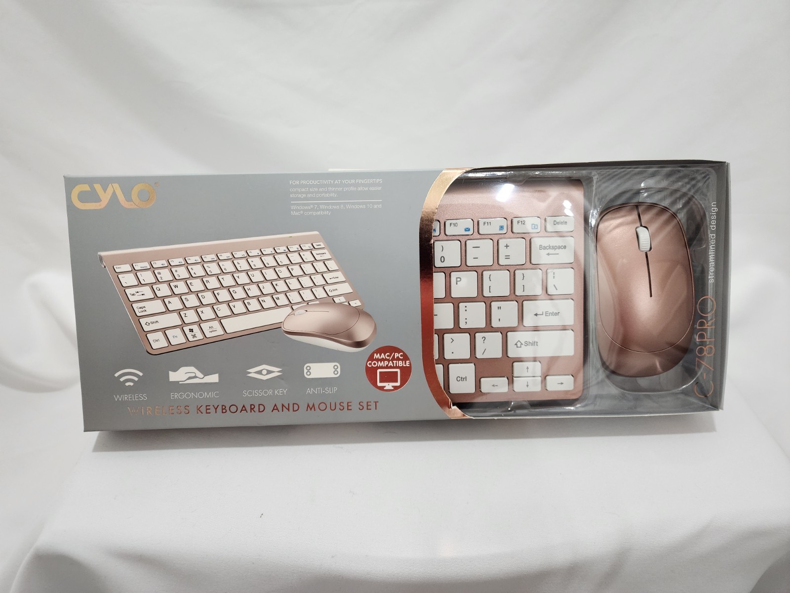 Cylo Wireless Touch Keyboard & Mouse Set Copper CHOOSE FROM DROP DOWN MENU BELOW