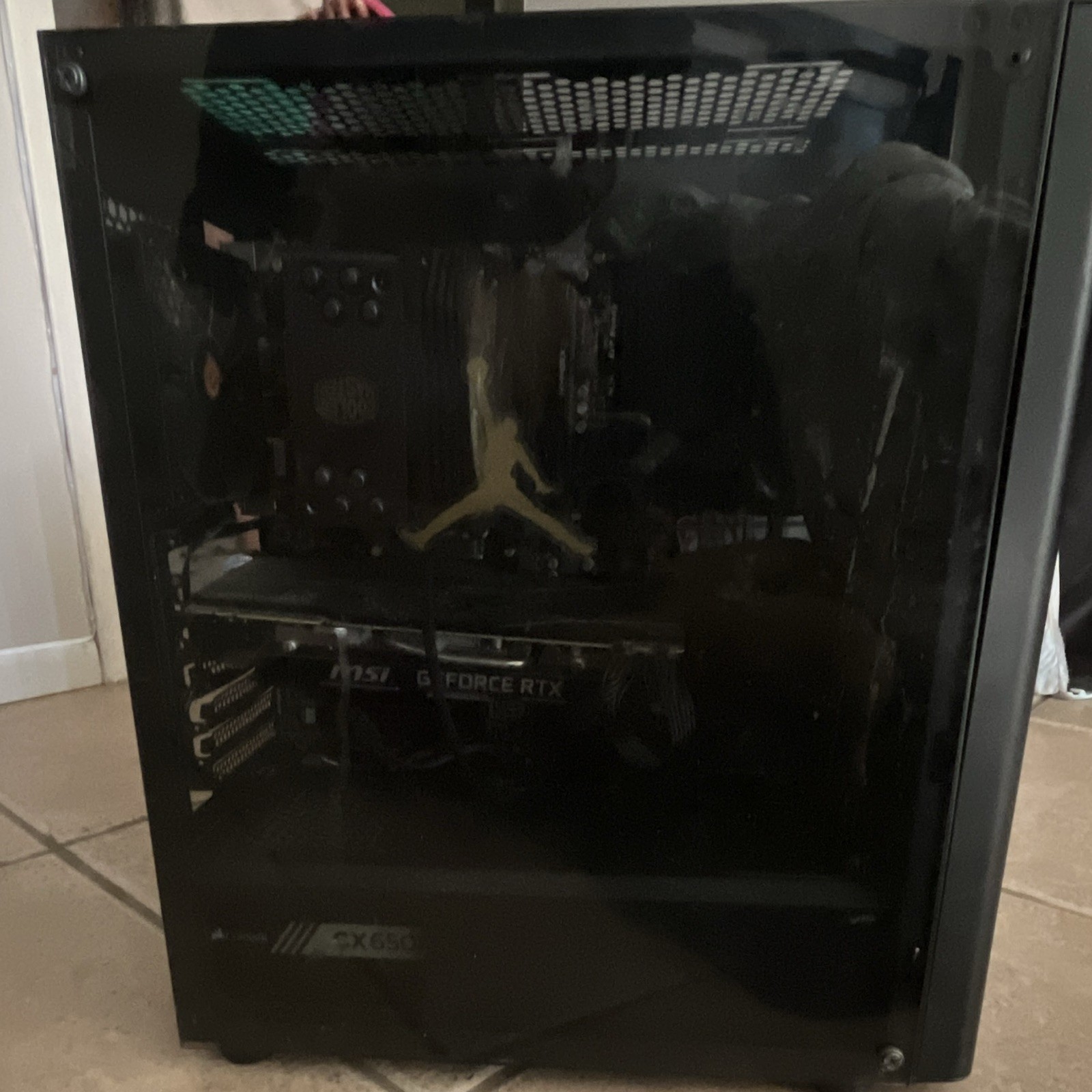 Custom/Whitebox Black Tower Gaming Desktop PC w/ NVIDIA GeForce RTX, Side Window