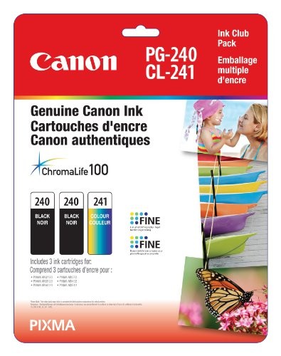Canon Genuine PG-240 Twin/CL-241 Ink Club Pack - 5207B005 - 660685049505
