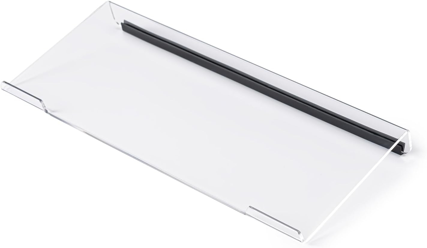 Clear Acrylic Tilted Computer Keyboard Holder for Ergonomic Typing