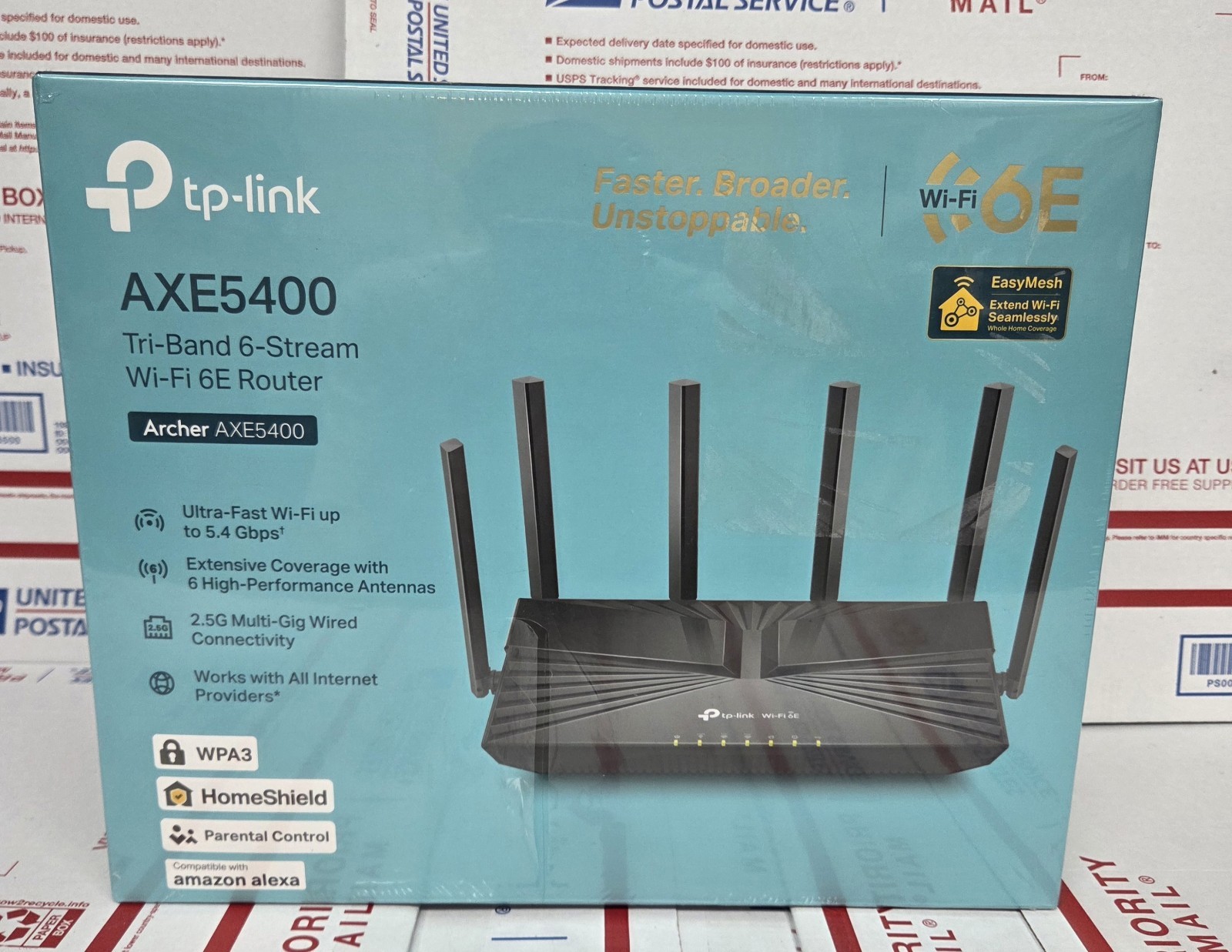 TP-Link Archer AXE5400 Tri-Band 6-Stream Wi-Fi 6R Router 5.4 GBPS (NEW SEALED)