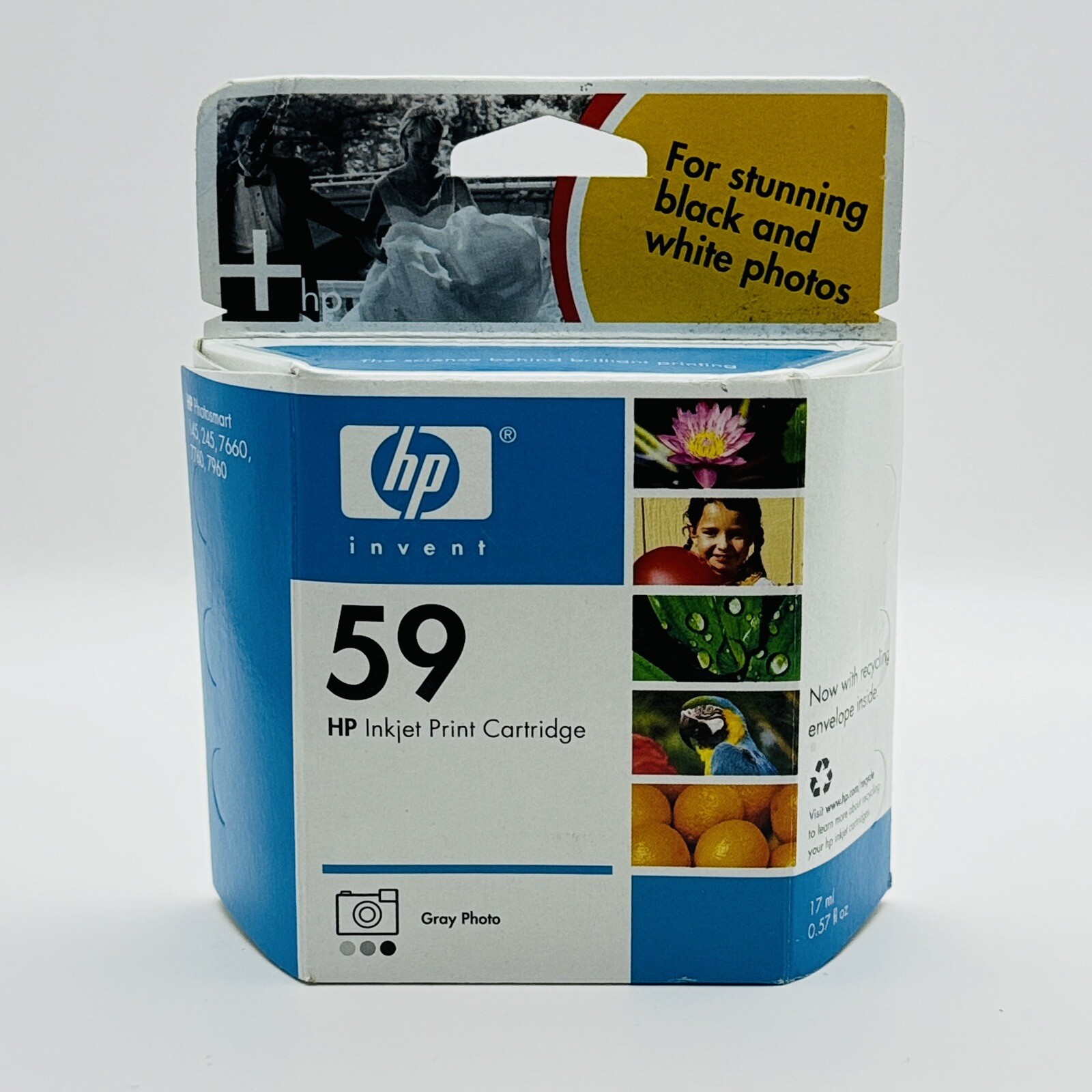 HP 59 Gray PHOTO Ink Cartridge Photosmart-EXPIRED Feb 2006- NEW Sealed