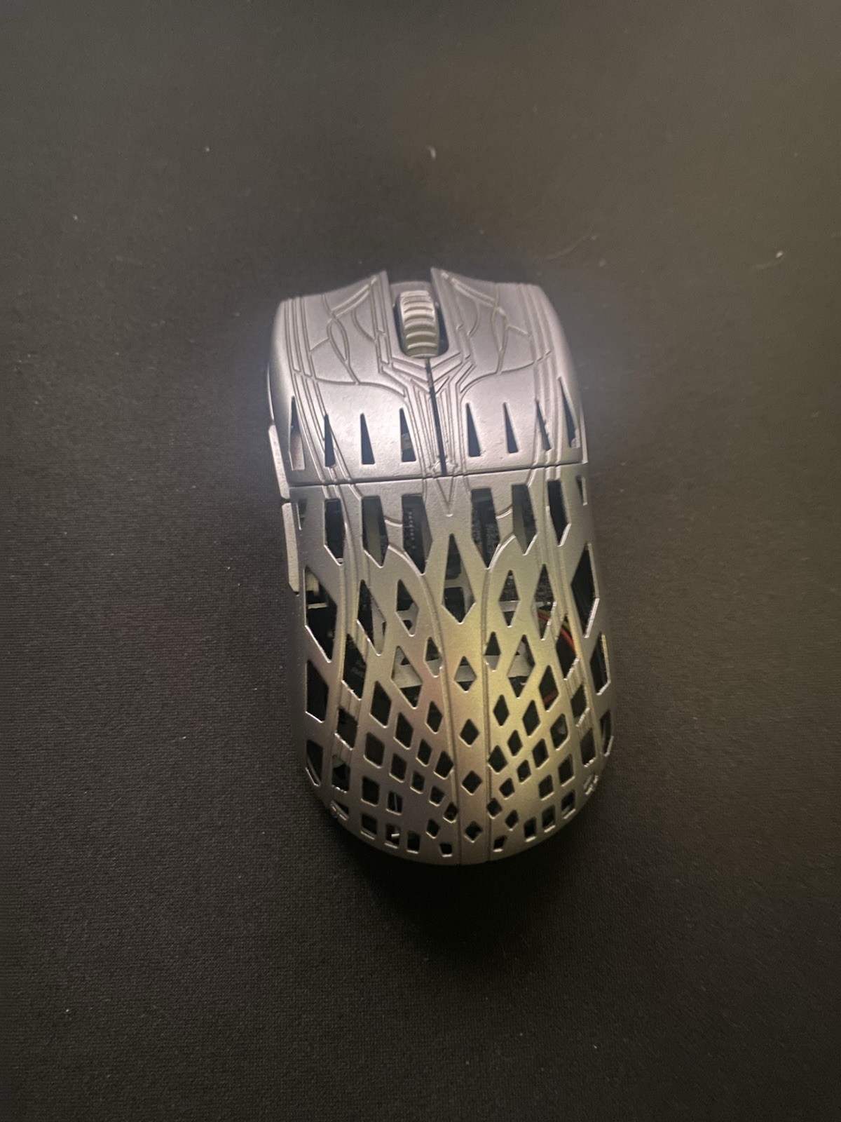 Pwnage Trinity CF Wireless Carbon Gaming Mouse Silver Used
