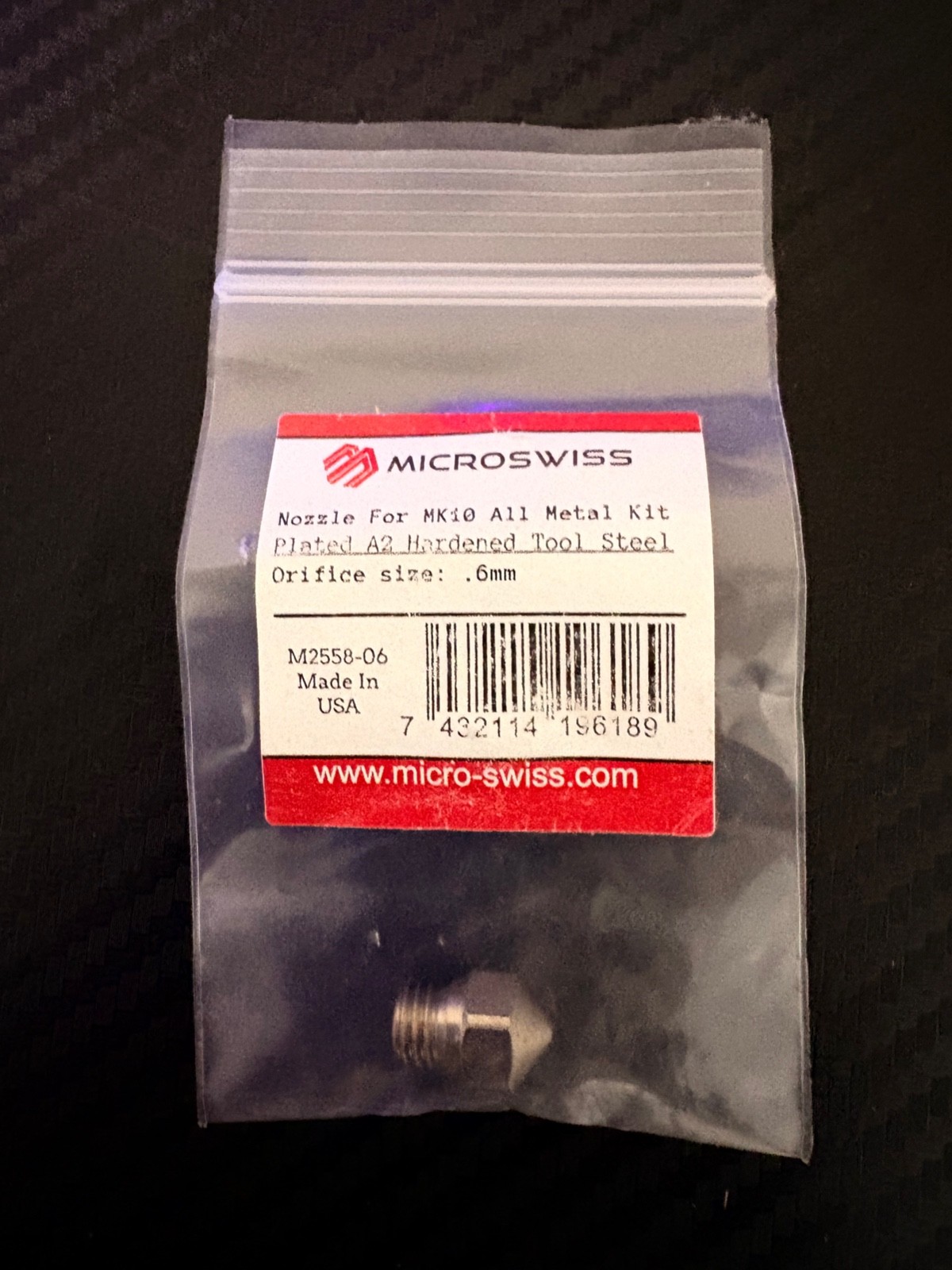 Microswiss Cm2 Mk10 Nozzle .6mm New