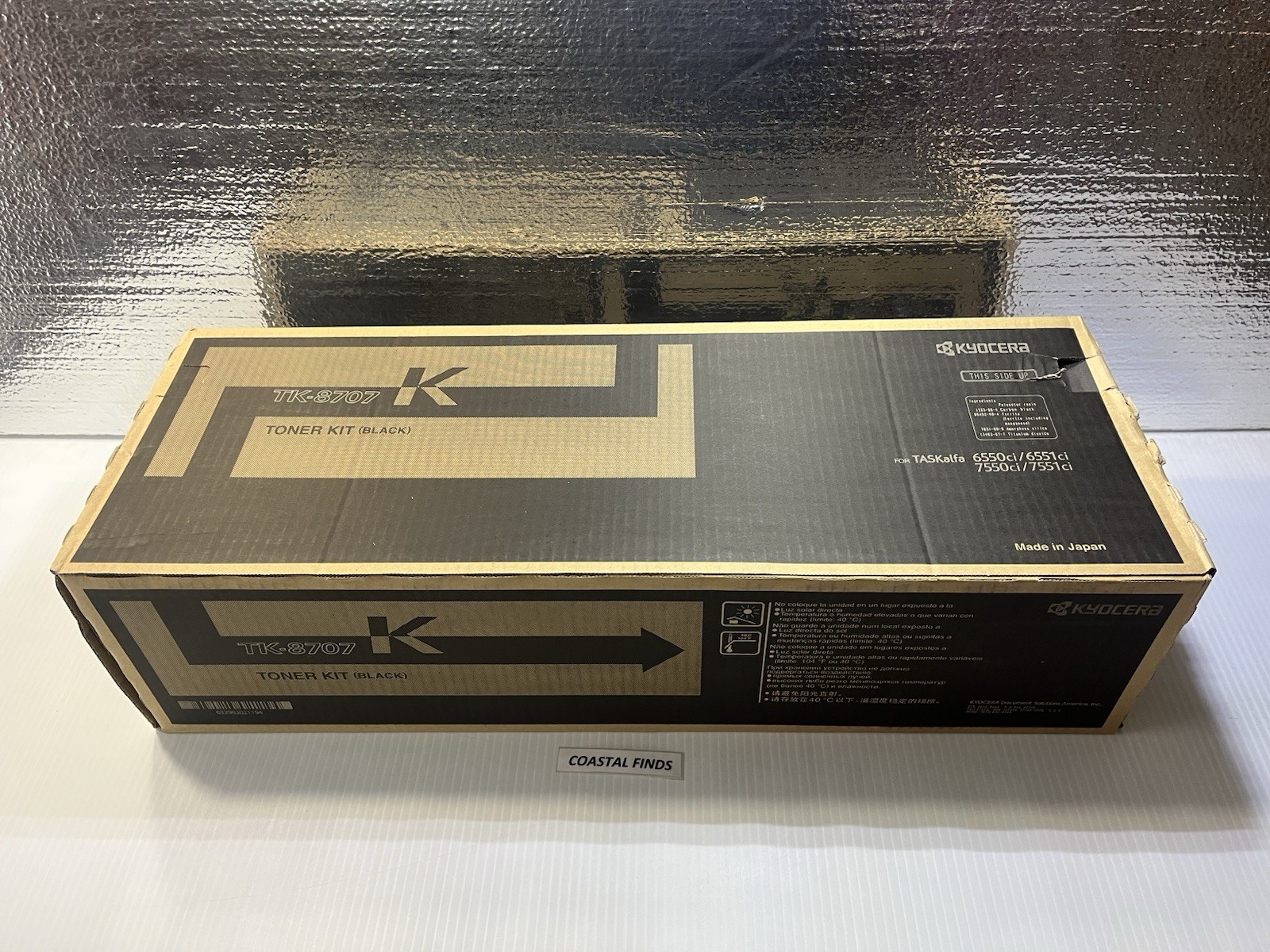 Kyocera TK-8707K Toner Kit Black OEM NEW Genuine Sealed TK 8707 K 6550ci 6551ci