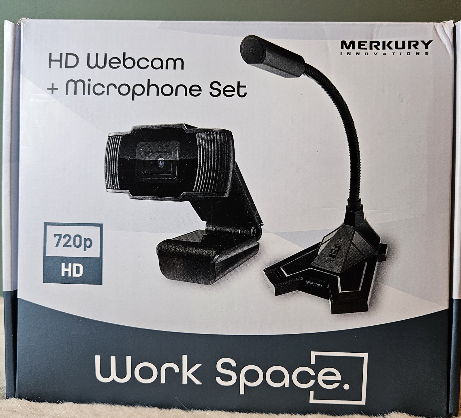 Merkury Innovations Work Space HD Webcam + Microphone Set NIB 