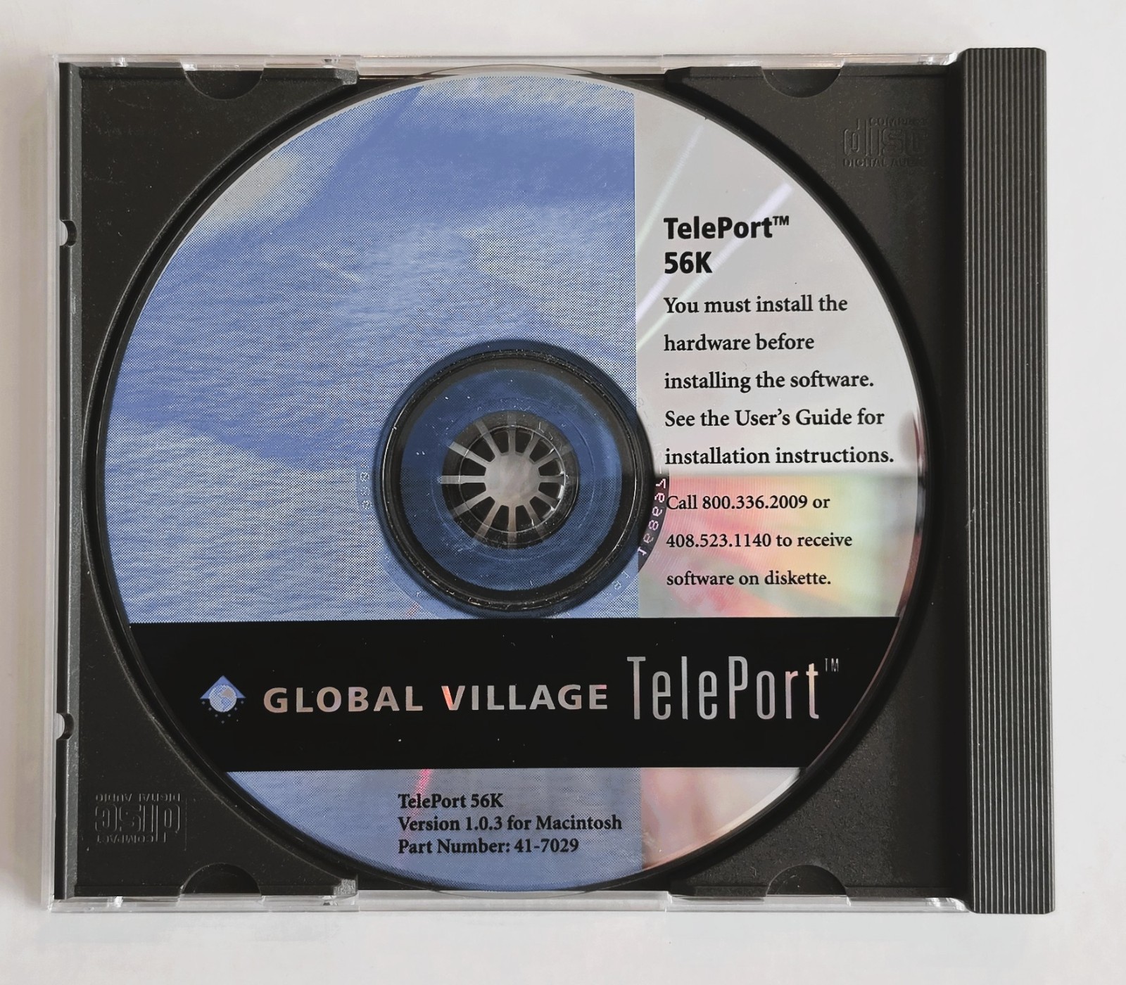 Vintage Global Village TelePort 56K Version 1.0.3 for Macintosh User Manual