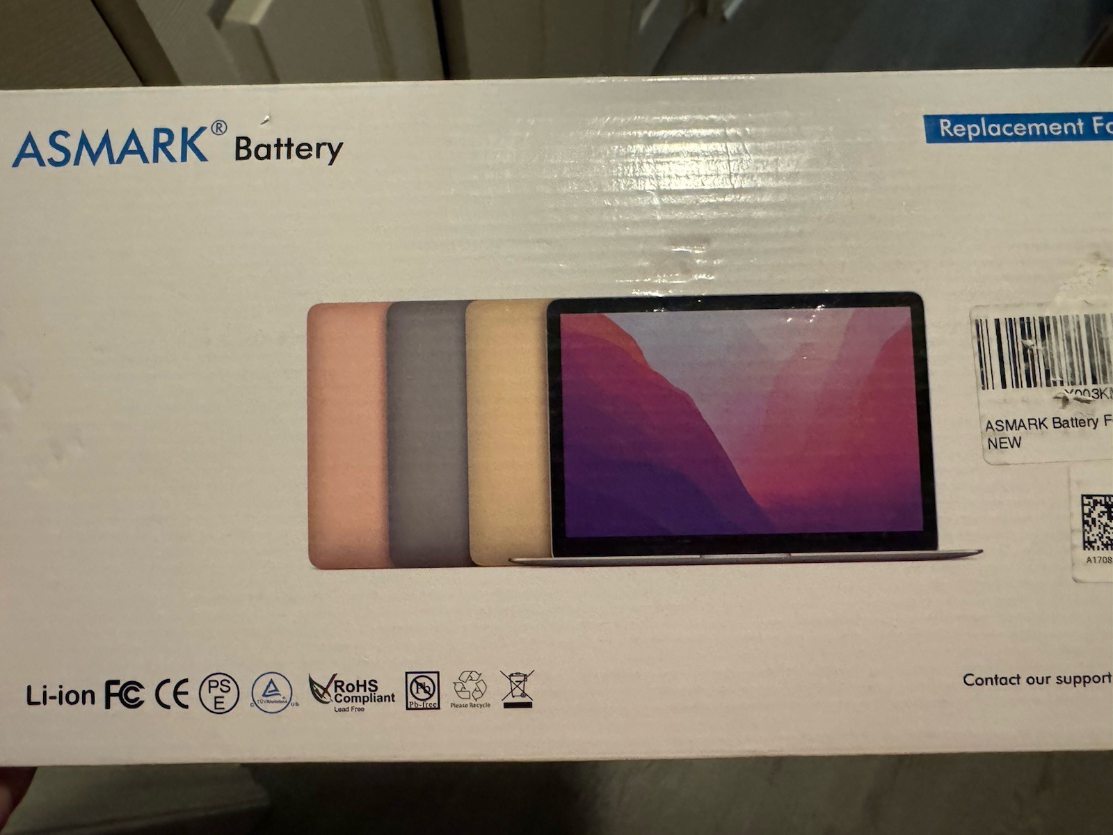 New ASMARK MacBook Pro A1708 A1713 Battery Replacement  new.
