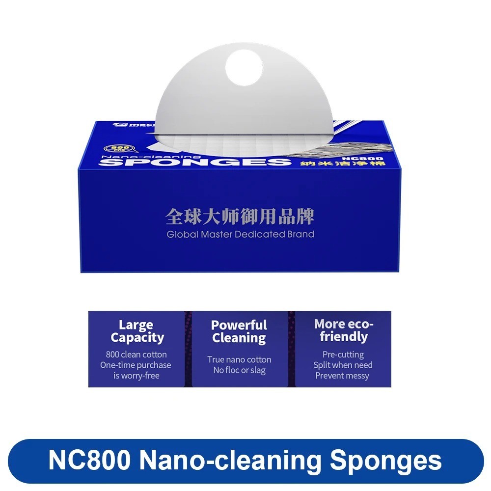 MECHANIC NC800 Nano-cleaning Sponges High Density Cotton No Slagging for PCB Mot