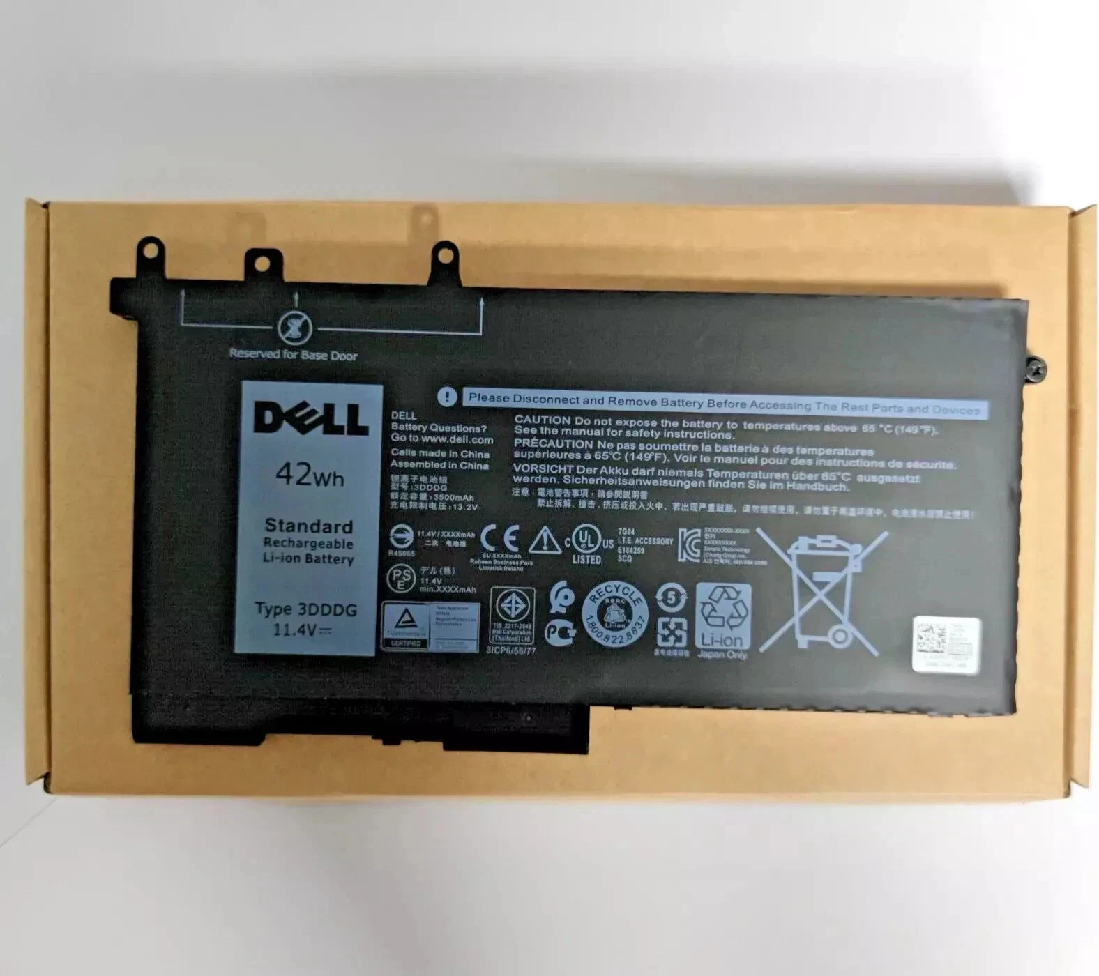 Genuine New 42Wh 3DDDG Battery Dell Latitude E5280 E5480 E5580 5490 5590 5495