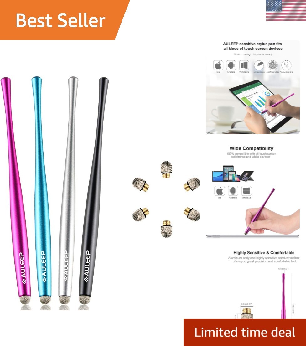 Precision Touchscreen Stylus Pen Set - 4 Stylish Colors & Enhanced Sensitivity