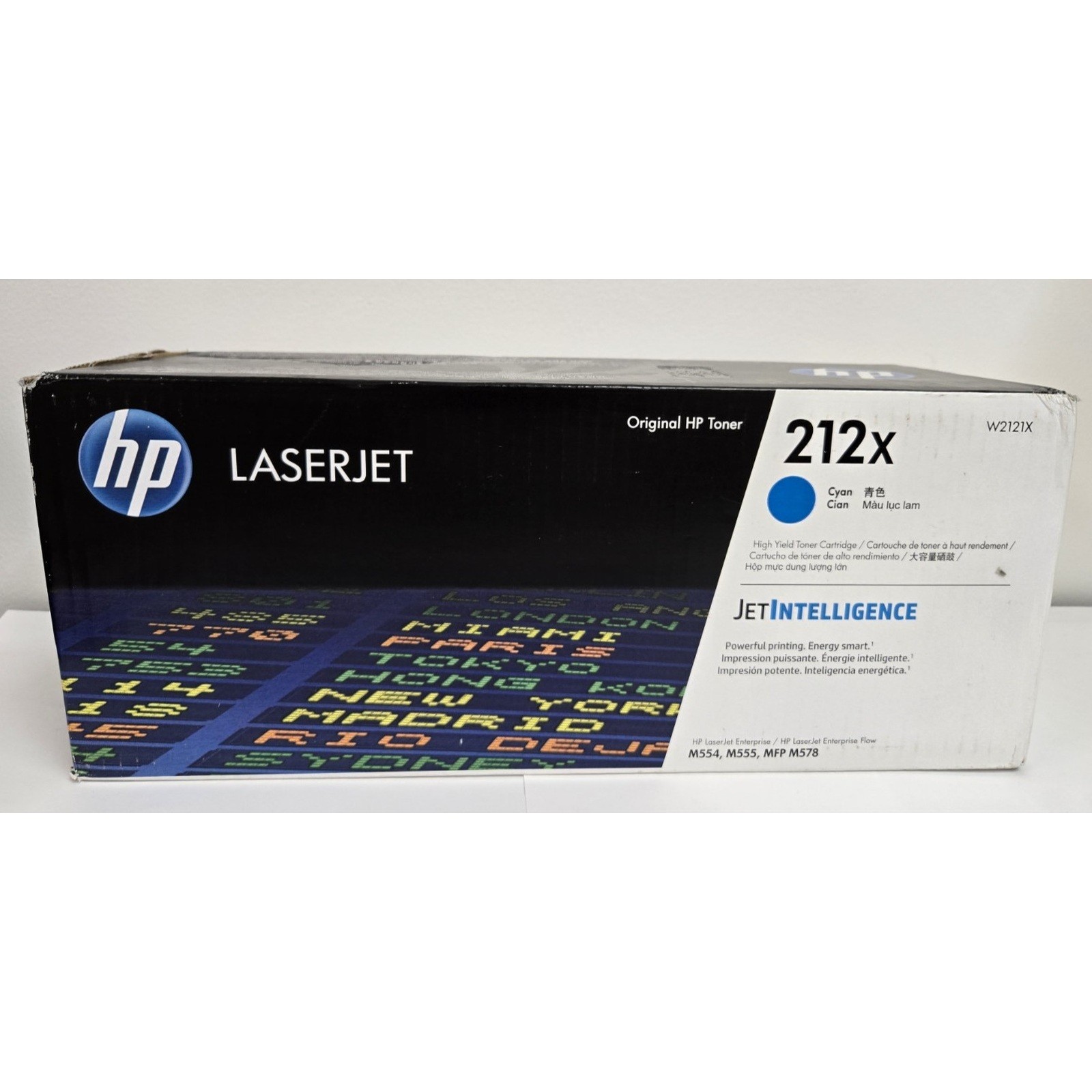 New Open Box HP 212X High Yield Cyan Original LaserJet Toner Cartridge, W2121X