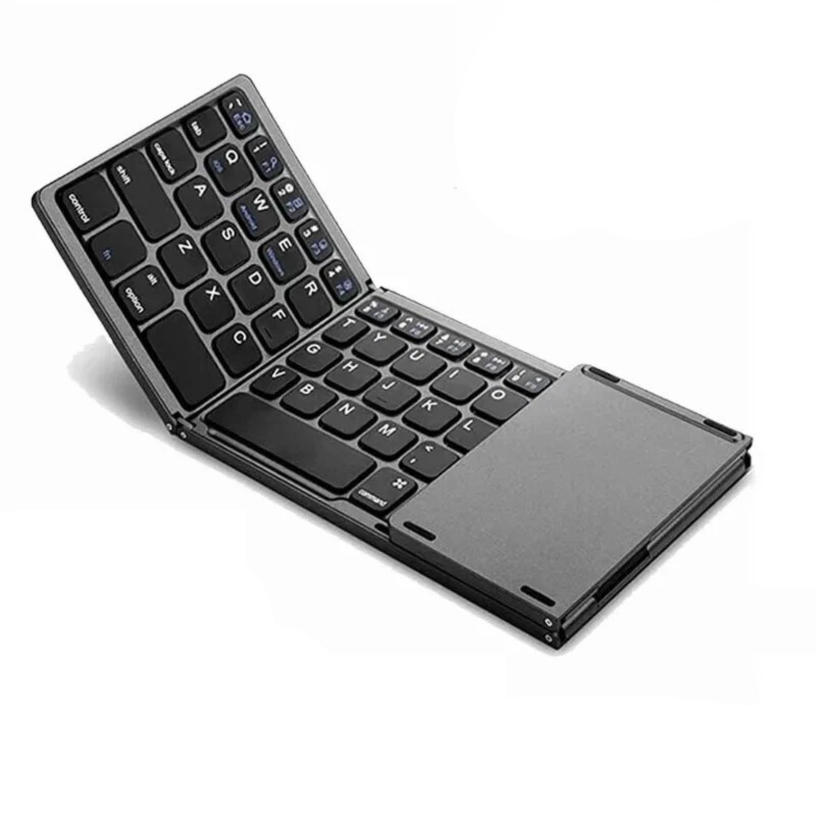 For Laptop Tablet Phone Mini Folding Wireless Bluetooth Keyboard With Touchpad e