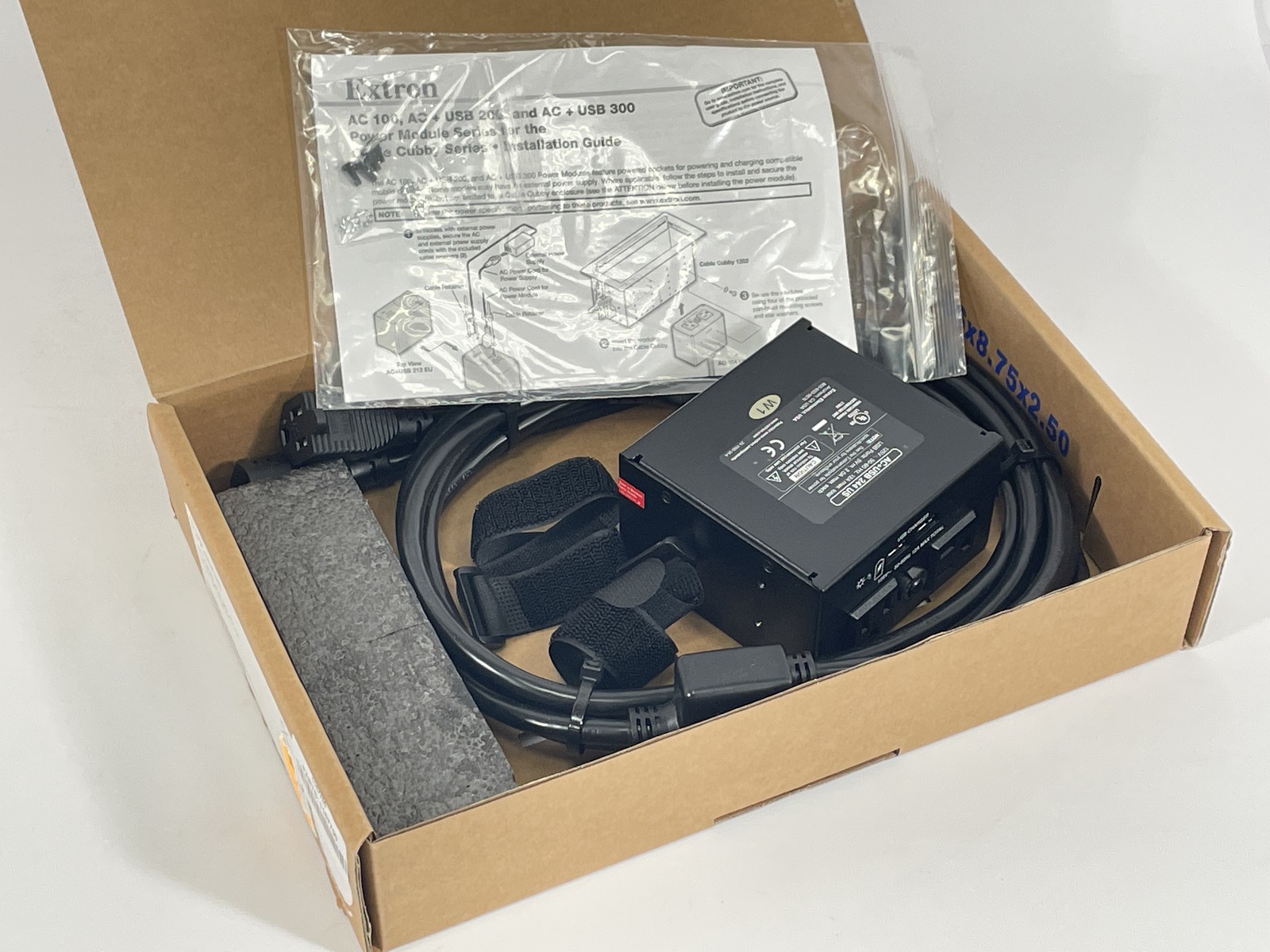 NEW Open Box Extron 60-1890-01 AC+USB 244 US Cord 125V 50/60Hz 12A