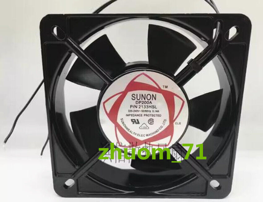 1PC SUNON DP200A P/N 2133HSL AC220-240V 0.14A 135*135*38mm inverter cooling fan