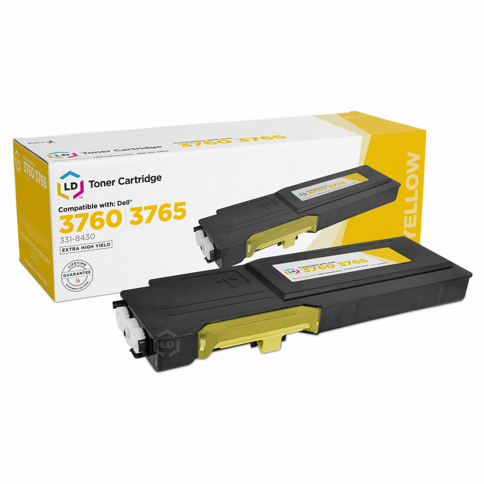 LD 331-8430 MD8G4 Yellow Laser Toner Cartridge for Dell C3760n C3760dn C3765dnf