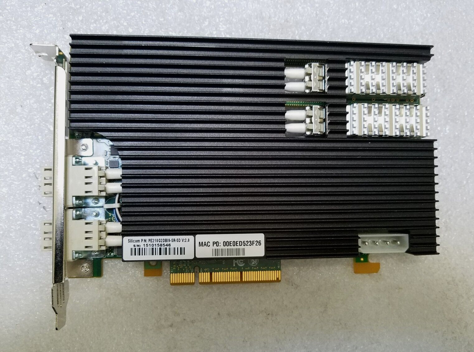 Silicom PE210G2DBI9 Dual Port Fiber 10 Gigabit Ethernet PCI Express Content