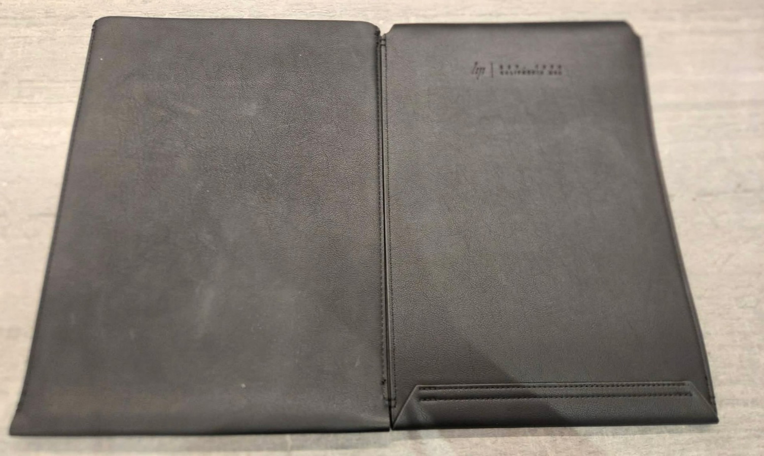 2x Genuine HP Black Leather Laptop Cases - New and Never Used - Excellent