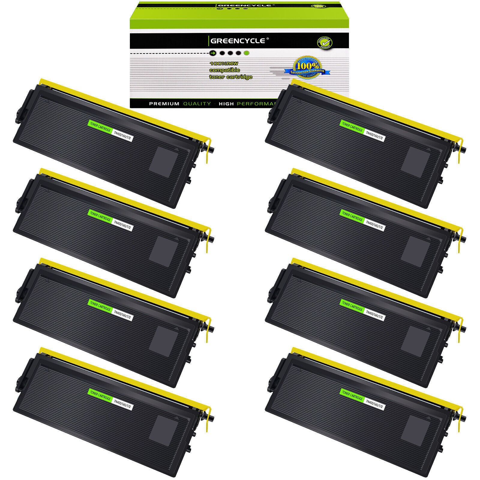 8PK High Yield Compatible Toner Cartridge for Brother TN560 DCP-8020 / DCP-8025D