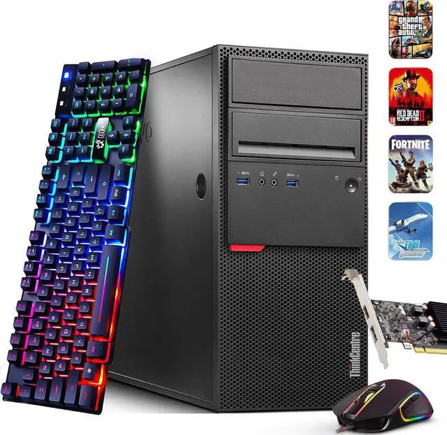 Lenovo ThinkCentre M700 Tower Gaming Desktop i5-6500 16GB RAM 512GB SSD