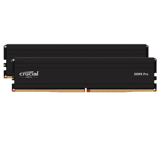 Crucial Pro 32GB (2x16GB) DDR5 UDIMM 6000MHz CL36 Black Heat Spreader