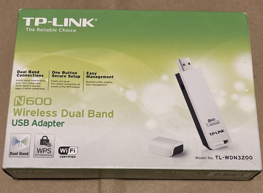 TP-Link N600 Wireless Dual-Band USB Adapter TL-WDN3200 NIB