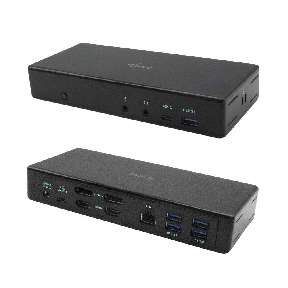 i-tec USB-C Quattro Docking Station for 4 Displays with Power Delivery 85W - 2x