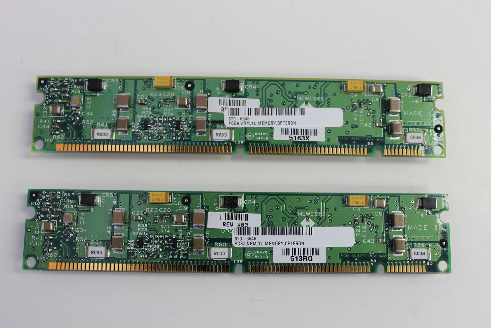 SUN 370-6646 QTY 2 CPU DDR VRM MEMORY VOLTAGE REGULATOR MODULE WITH WARRANTY