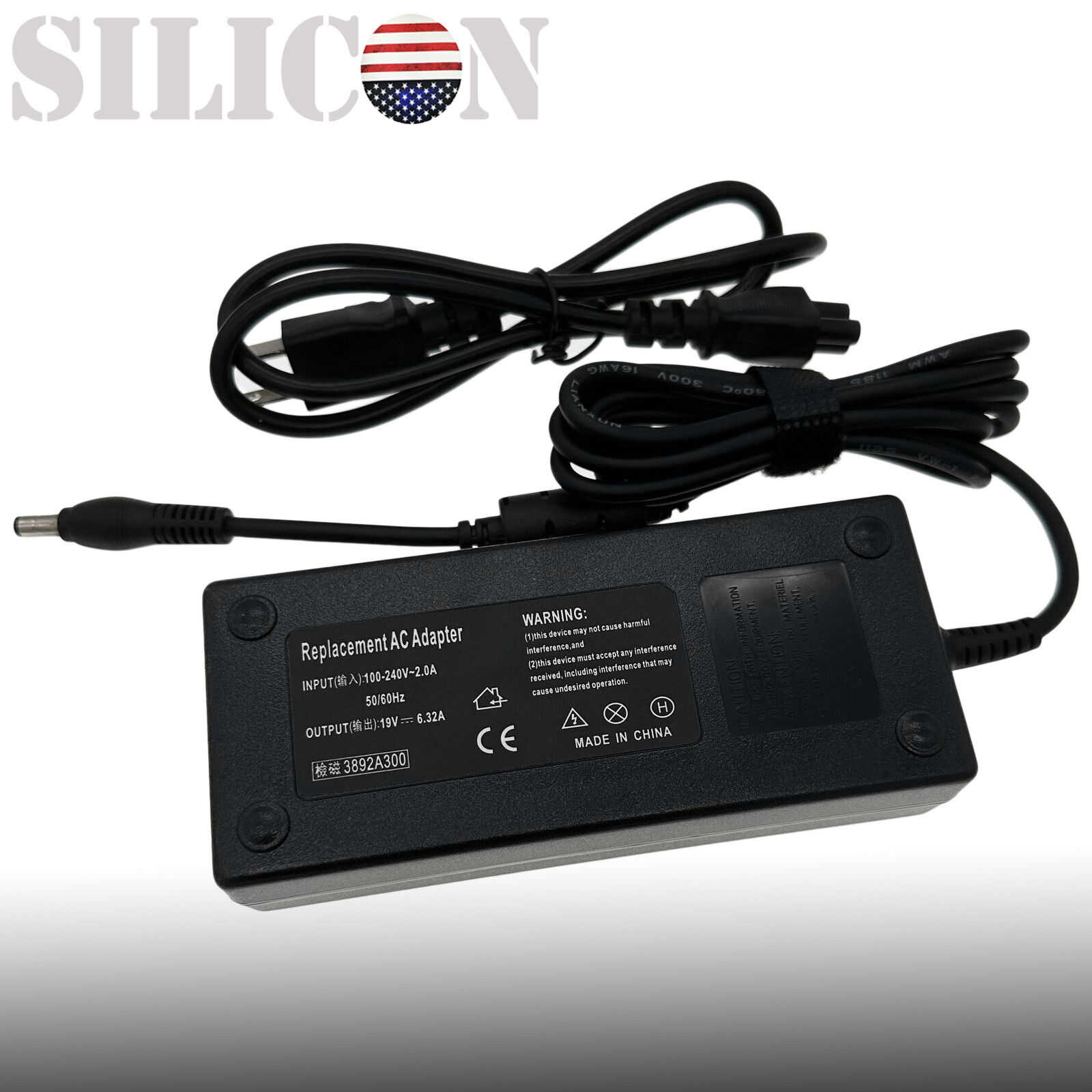 120W 19V 6.3A AC Adapter Charger For Lenovo Y410P Y510P Laptop Supply Cord