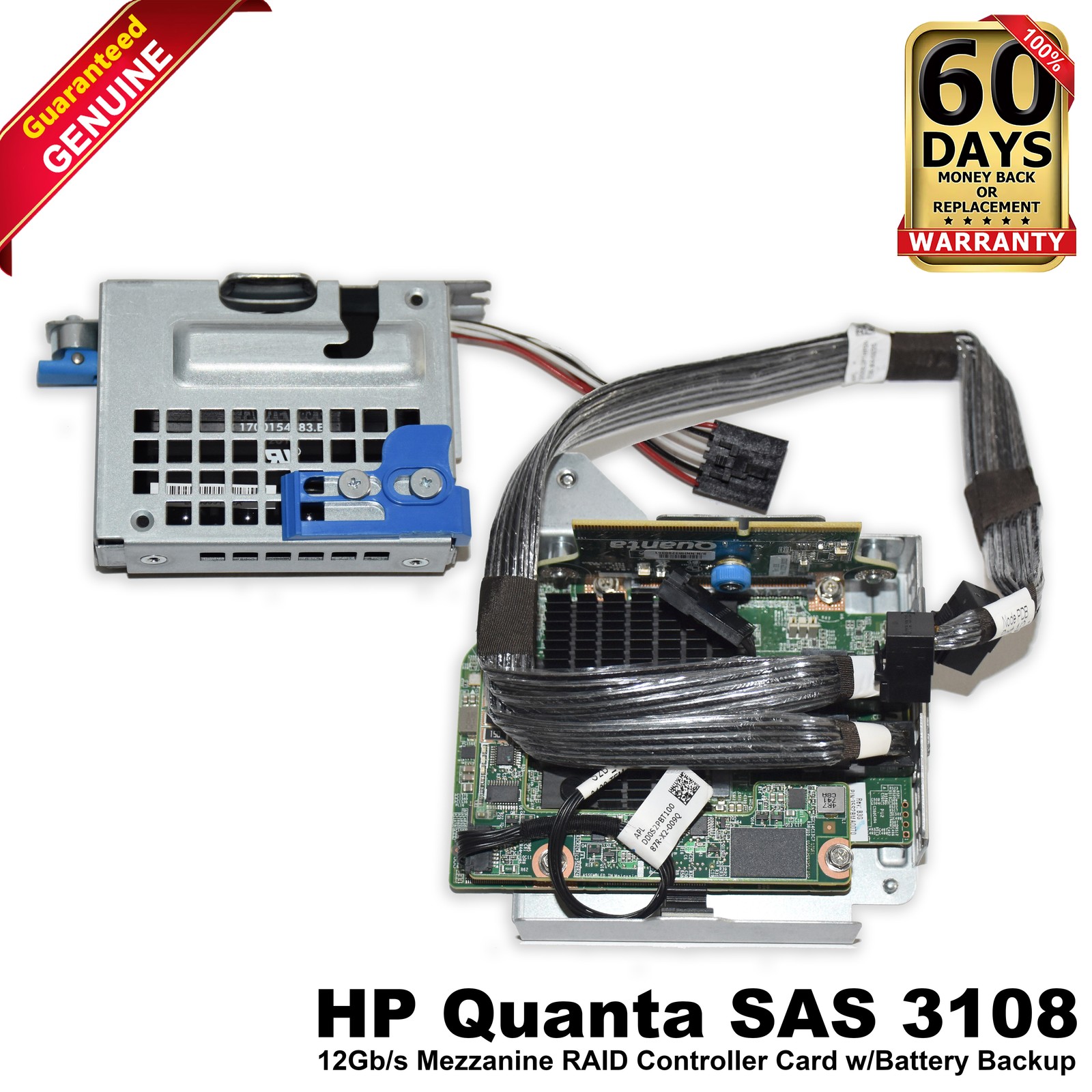 New HP Quanta SAS 3108 PCI-e 12GB Mezzanine Raid Controller Card DAS2BTH7CB0