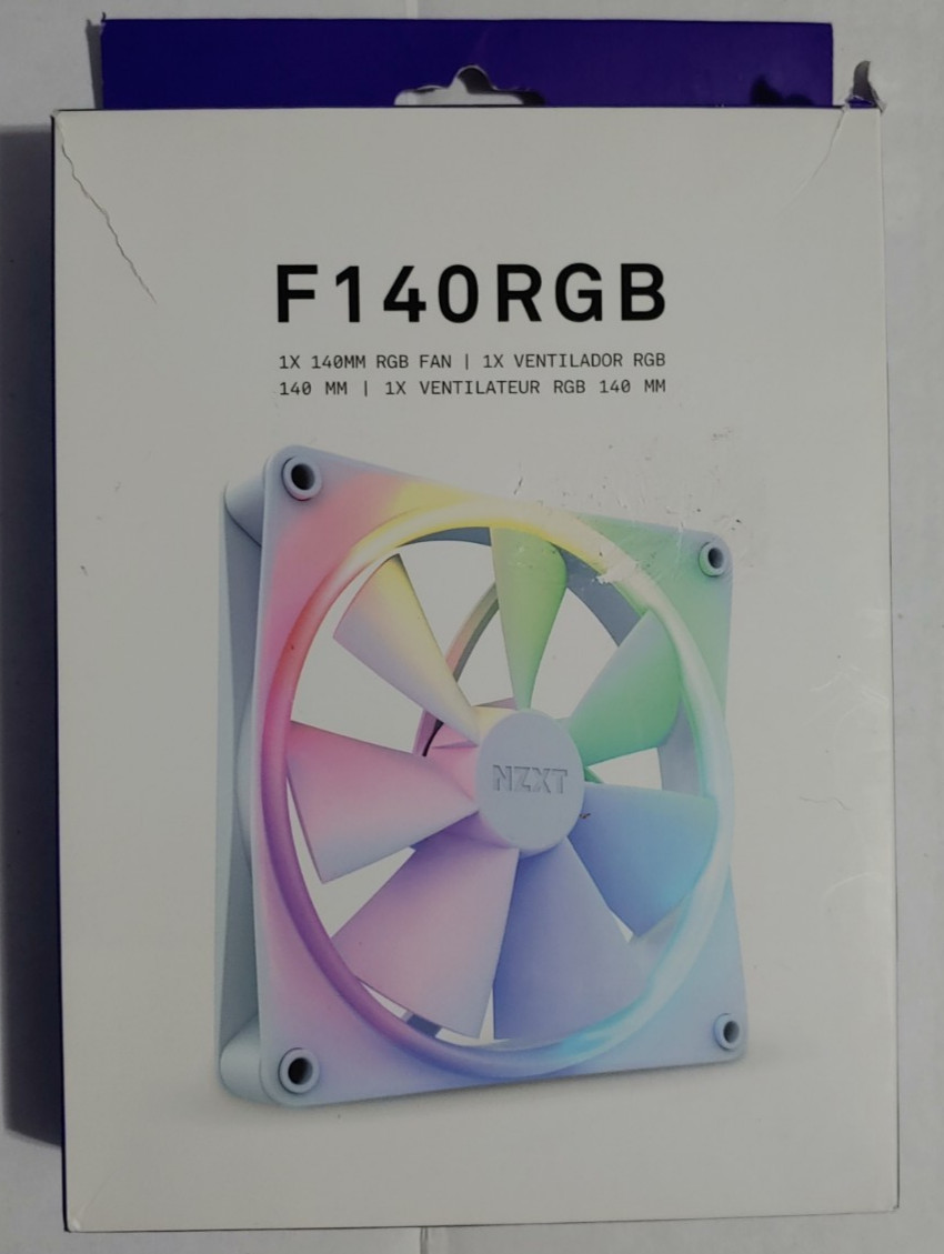 NZXT RF-R14SF-W1 F140 RGB 140mm FDB Fan, 4Pin PWM