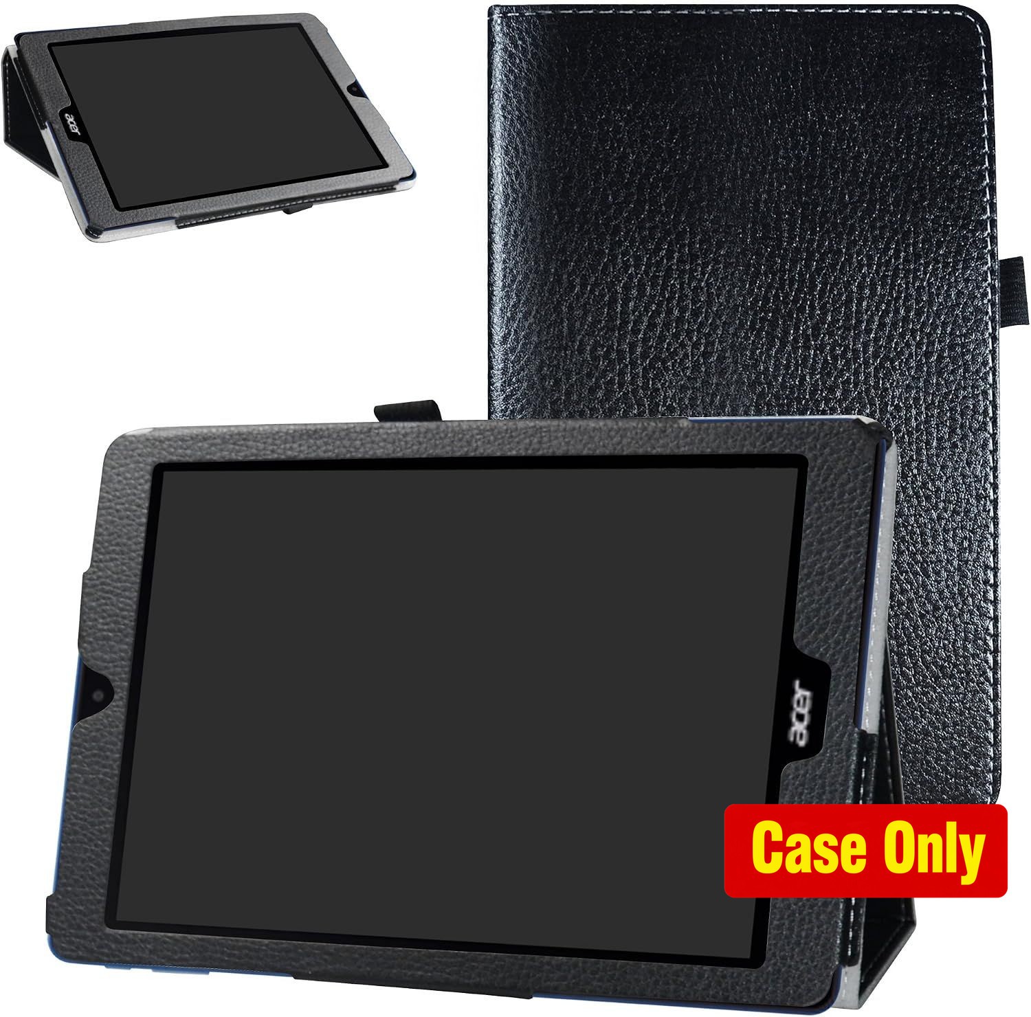 Case for Acer Chromebook Tab 10 9.7", PU Leather Folio with 2-Folding Stand