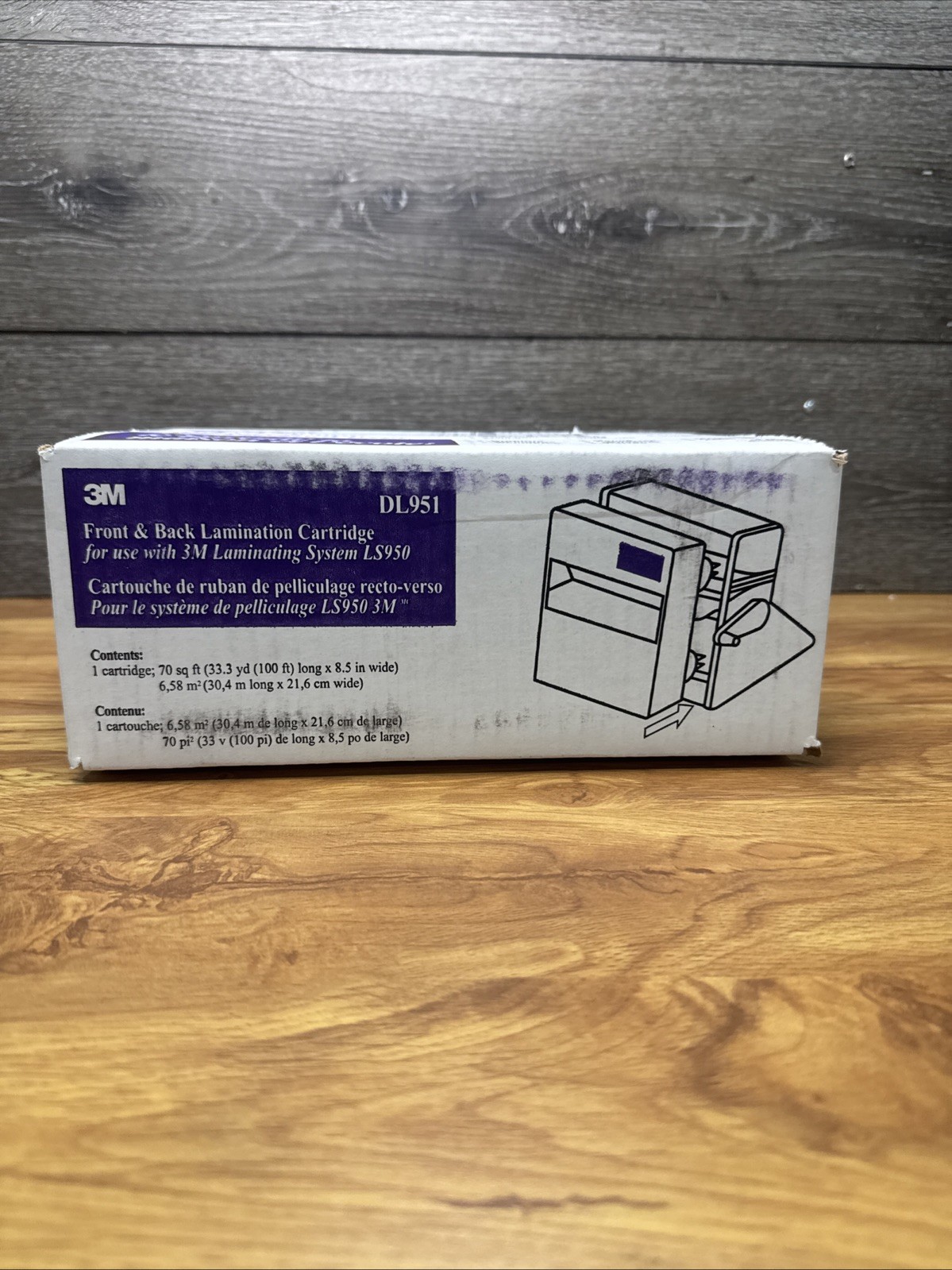 3M DL951 / LS950 Scotch Front / Back Dual Lamination Cartridge 100x8.5”~New