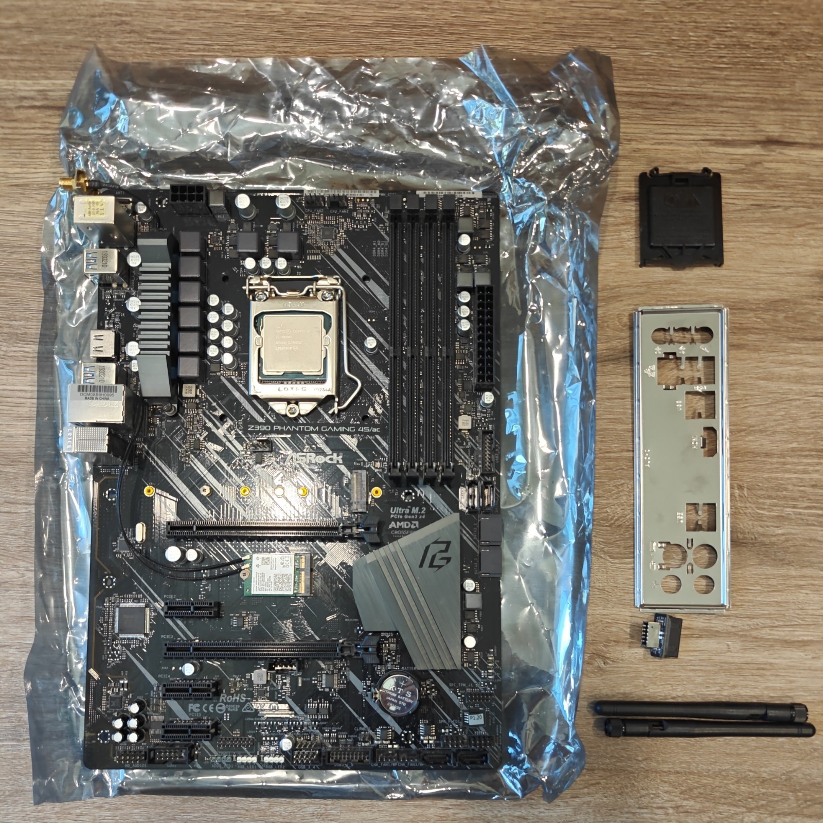 ASRock Z390 Phantom Gaming ITX/AC Motherboard + Intel Core I5-9600K CPU Bundle