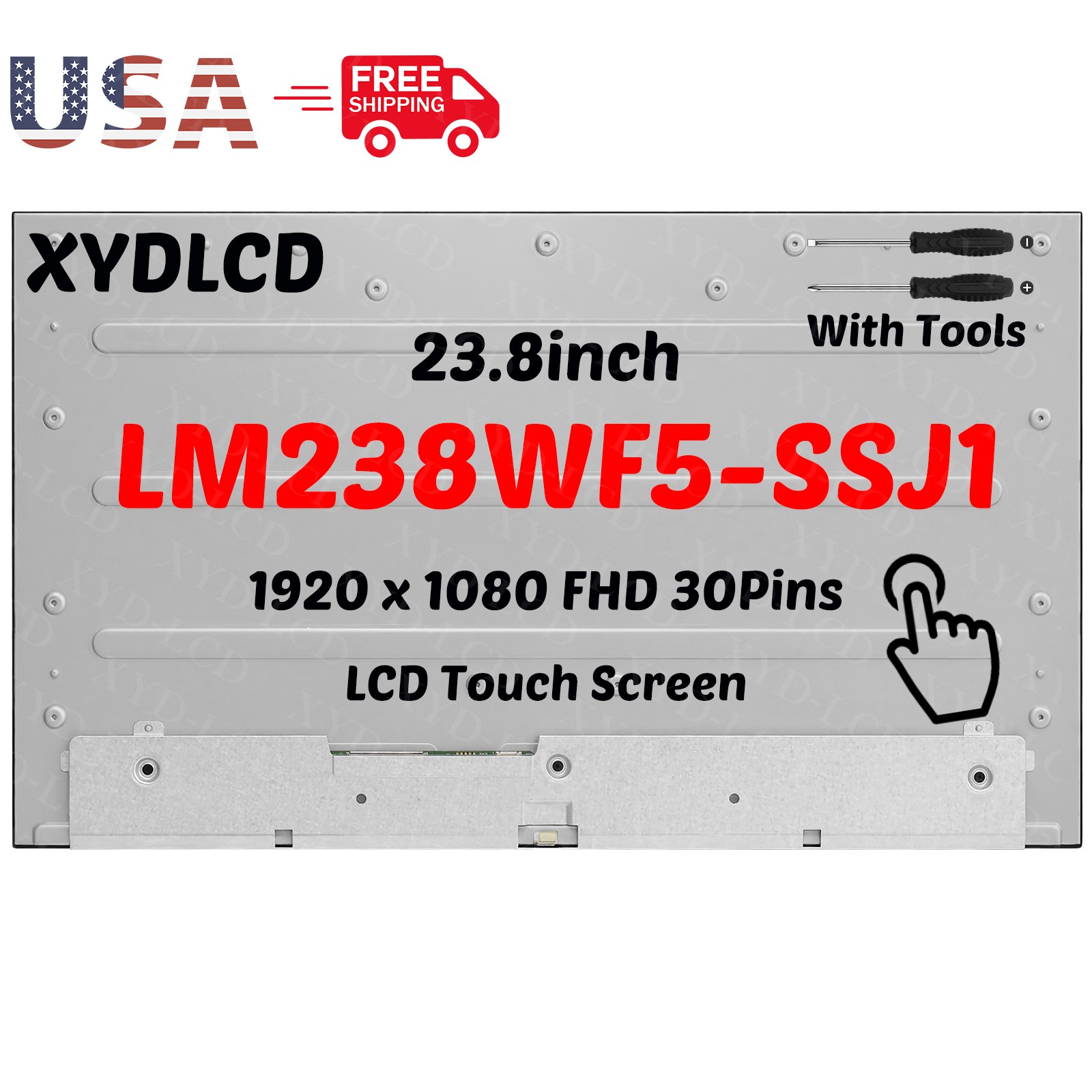 23.8in LM238WF5-SSJ1 for Dell Inspiron 24 5415 AIO W29C LCD Touch Screen Display