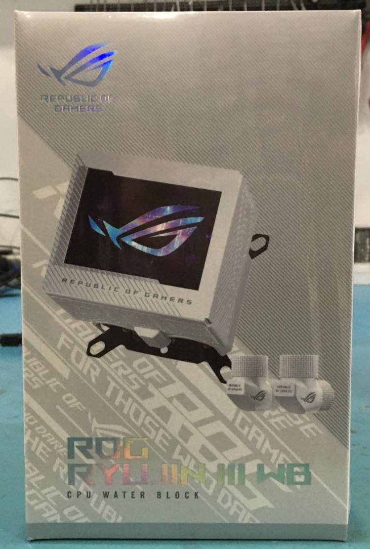 ASUS ROG Ryujin III WB 3.5in LCD CPU Water Block White 90RC00V2-M0UAY0