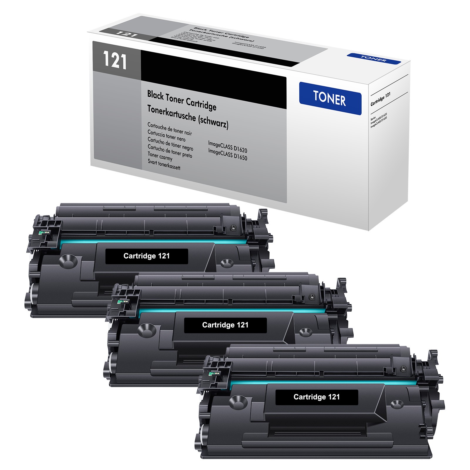 3x CRG121 C121 Toner Cartridge For Canon 121 Image Class D1650 D1620 3252C001