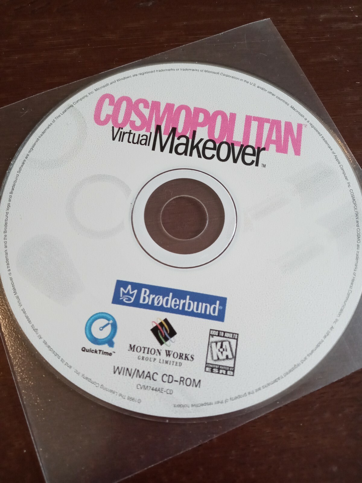 Cosmopolitan Virtual Makeover (Vintage PC/Mac CD-ROM, 1998)