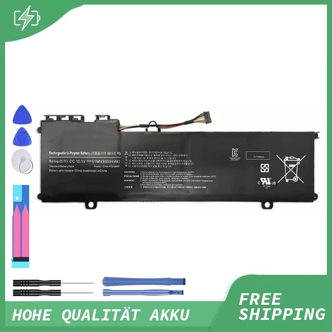 AA-PLVN8NP 6050mAh 91Wh Laptop Battery for Samsung ATIV Book 8 780Z5E NP870Z5G