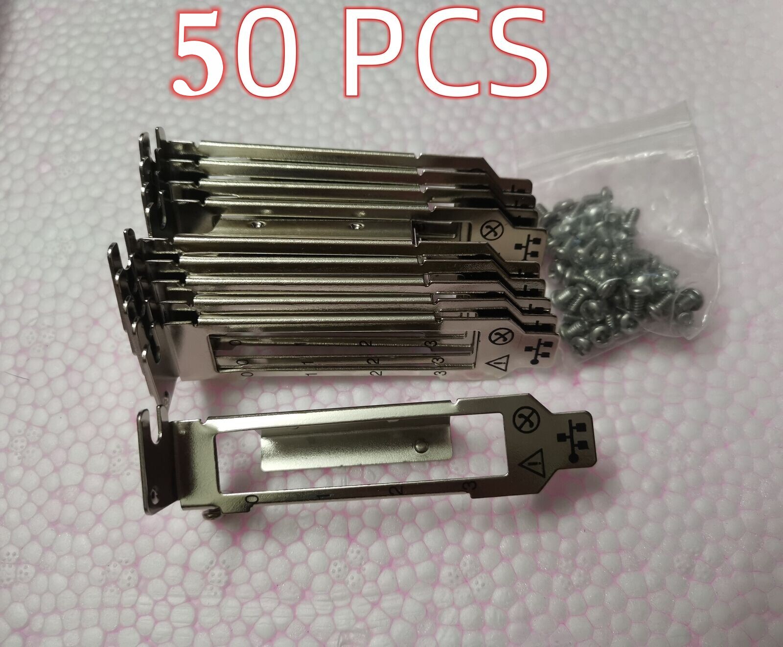 50pcs Low Profile Bracket for HP 331T 649871-001,657592-001 Broadcom 5709 5719