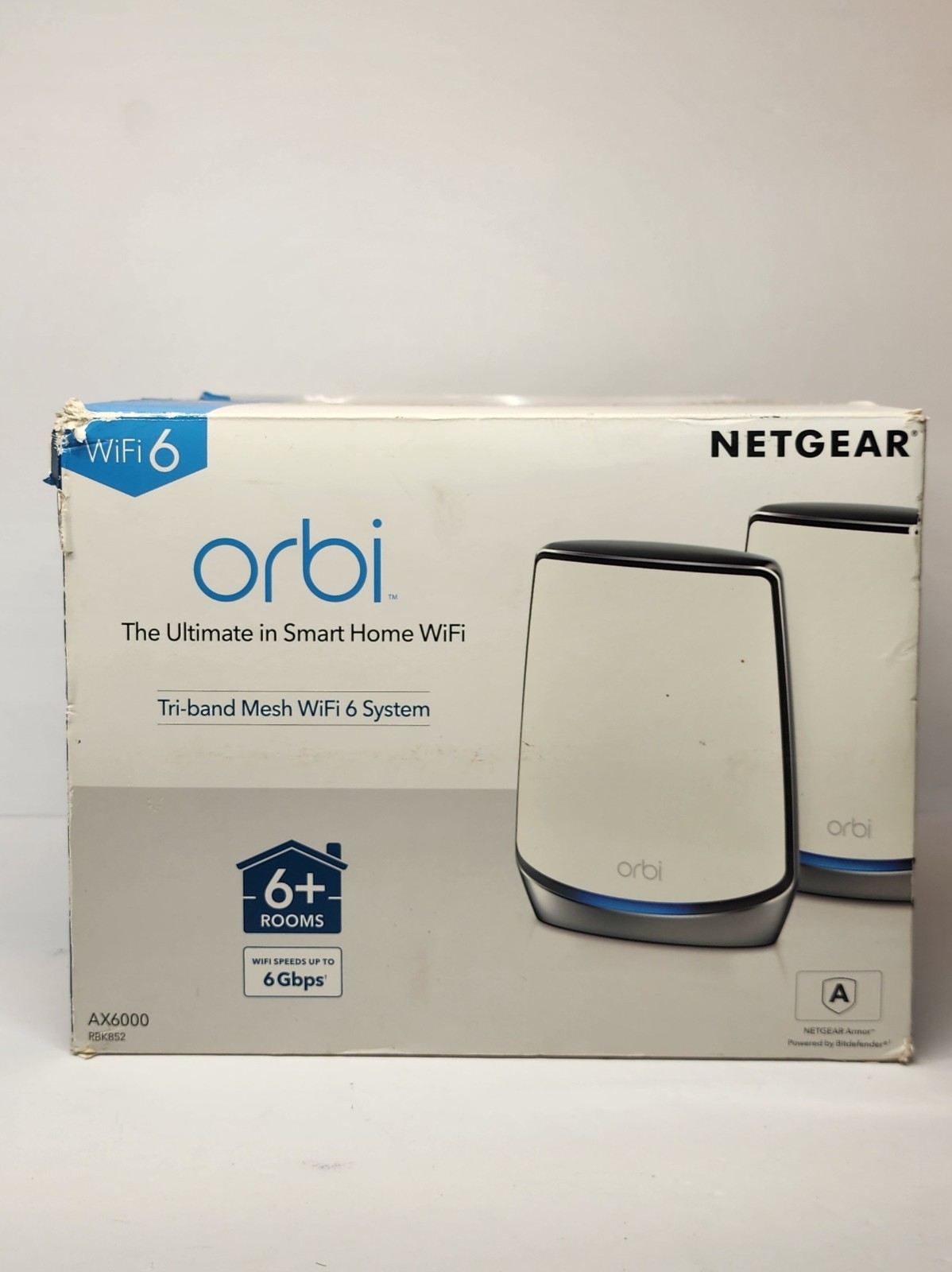 Orbi Ultra-Performance Whole House Mesh WiFi System - AX6000 - 2 pack (RBK852)