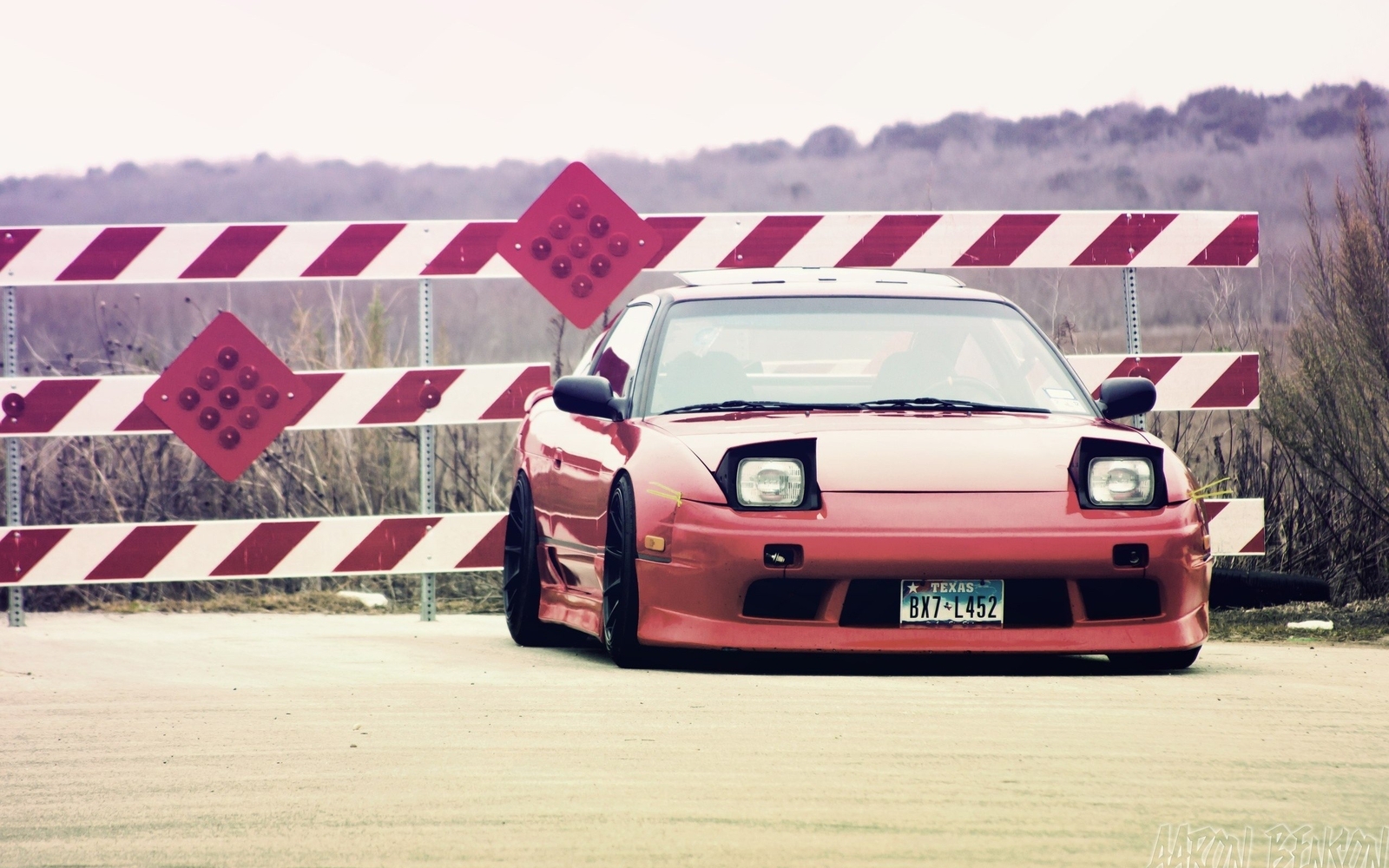 Cars nissan tuning 180sx Desk Mat Stitched